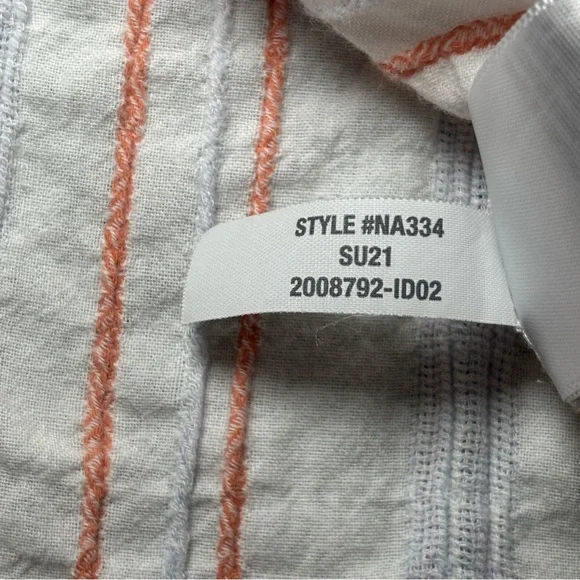 Madewell Women’s Beachside Seersucker Stripe Shirt Medium White - Picture 7 of 9